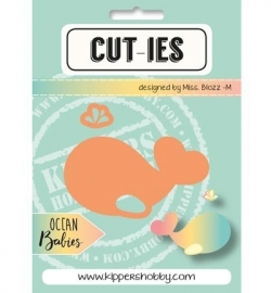 CUT-IES - Ocean Babies - Whale-Spray (snijmallen)