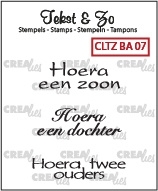 Crealies Clearstamp Tekst&Zo Baby 7 (NL) CLTZBA07