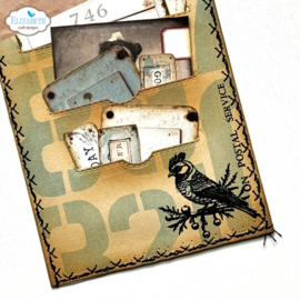 Elizabeth Craft Designs  - December Postage Stamps - CS382