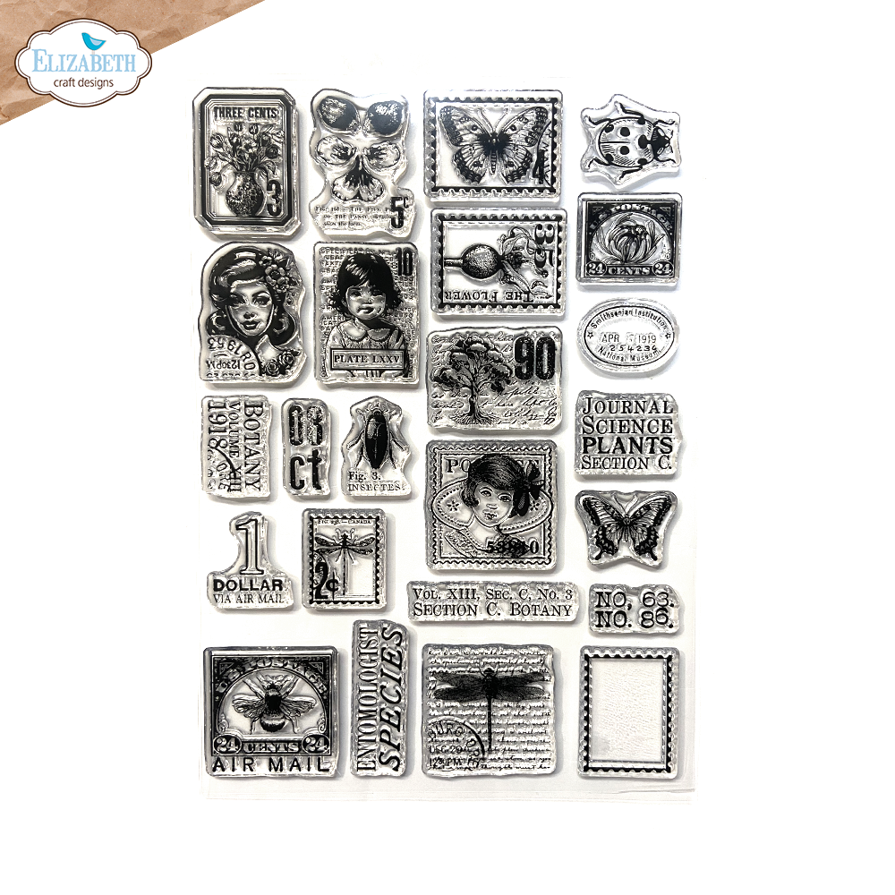 Elizabeth Craft Designs - Postage Stamps 3 Clearstamps - CS418 - Pre-order!!!