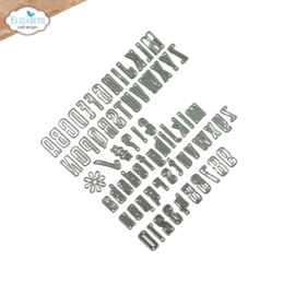 Elizabeth Craft Designs  - Every Day Memories - Tall & Bold Alphabet 2341