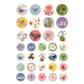 Simple Stories - Simple Vintage Meadow Flowers Sticker Book (22626)