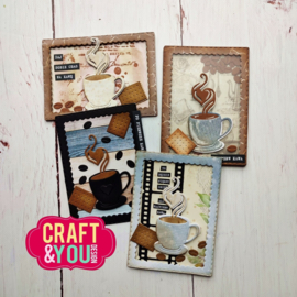Craft & You Design - ATC Frame with a Cup of Coffee Dies (CYD-CW262)