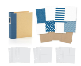 Sn@p! Binder 6" x 8" inch Blue