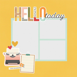Simple Stories - Simple Pages Page Pieces-  Hello Today