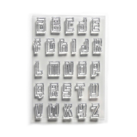 Elizabeth Craft Designs - Art Journal - Block Alphabet CS178