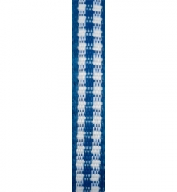 Geblokt Lint Blauw 4 mm