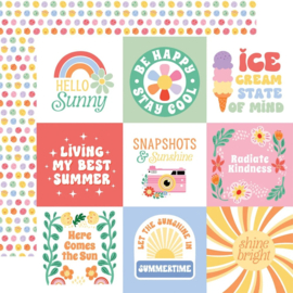 Echo Park Paper - Our Groovy Summer 12x12 Inch Collection Kit (OGS496016)
