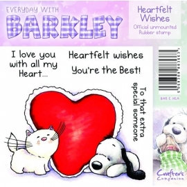 Barkley Everyday Stamp - Heartfelt Wishes by Crafter`s Companion
