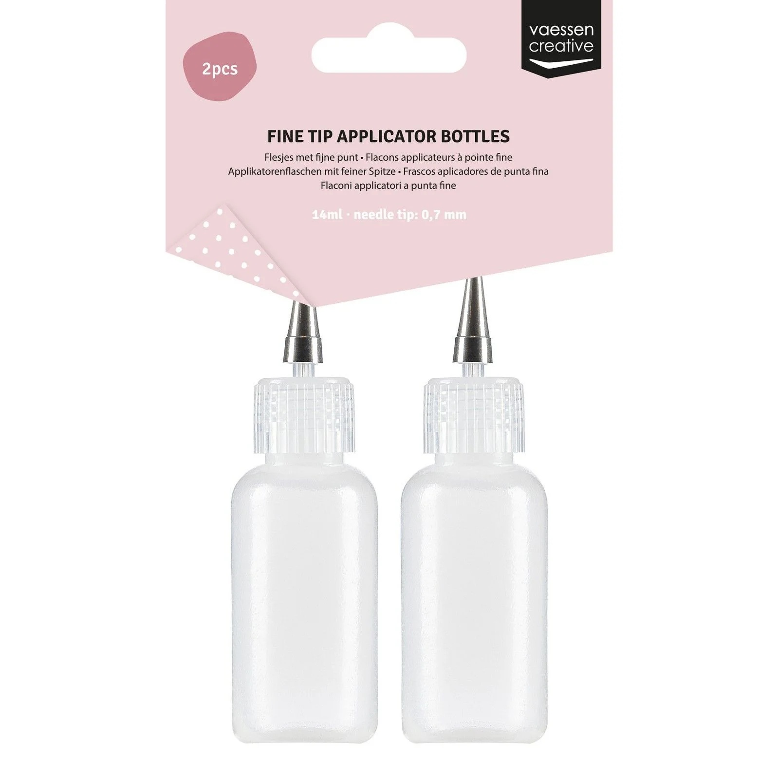 Vaessen Creative • Flesjes met fijne punt 0,7mm 14ml 2stuks