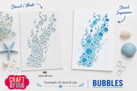Craft & You Design - Bubbles A6 Stencil (SC020)
