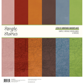 Simple Stories - Simple Vintage Woodlands 12x12 Inch Vintage Basics Kit (24715)