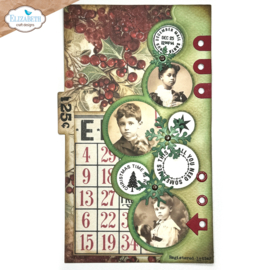 Elizabeth Craft Designs - Planner Essentials - Christmas Bubbles Edge Inlay -  2191