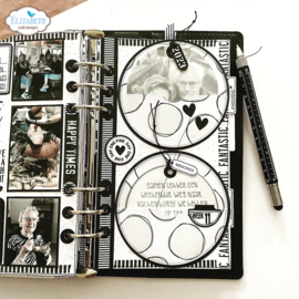 Elizabeth Craft Designs - Planner Essentials  - Pocket set Chevron Circle - 2054