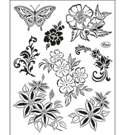 Viva Decor - Clearstamps - Bloemen (klassisch)