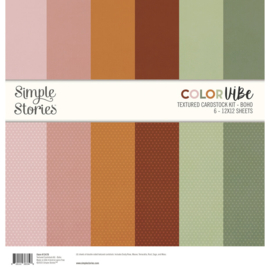 Simple Stories - Color Vibe Boho Textured Cardstock Kit (13478)