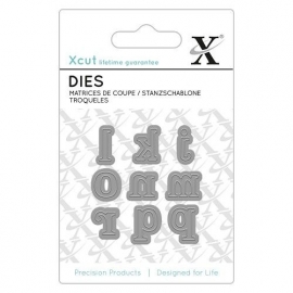 Xcut - Mini Dies (9pcs) - Serif Alpha 2