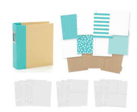 Sn@p! Binder 6 x 8 inch Teal