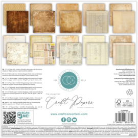 Craft Consortium - Old Ledger 12x12 Inch Premium Paper Pad (CCEPAD045)