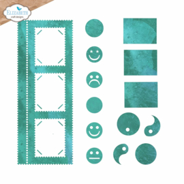 Elizabeth Craft Designs - Stamp Photo Frame overlay - 2254