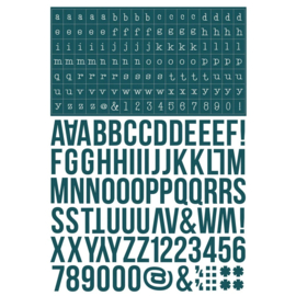 Simple Stories - Color Vibe Alphabet Sticker Book Darks (1758pcs) (13465