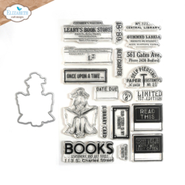 Elizabeth Craft Designs - The Bookstore Stamp and Die Set - CSD374 