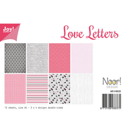 Joy!crafts - Papier Set A4 -  Design Love Lettters