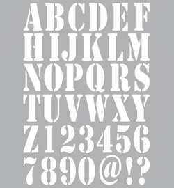 Dutch Doobadoo - Dutch Stencil Art A4 - Alphabet