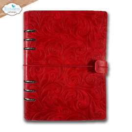 Elizabeth Craft Designs - Every Day Memories - Memory Binder - Festive Red Embossed -  MB006
