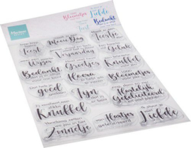 Marianne Design - Clear Stamp Lieve teksten CS1087