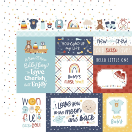 Echo Park Paper - Baby On Board It's a Boy! 12x12 Inch Collection Kit (BOB415016)