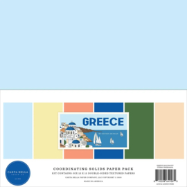Carta Bella - Greece 12x12 Inch Coordination Solids Paper Pack (CBGR508015)