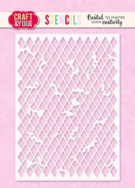 Craft & You - Rhombus A6 Stencil (CYD-SC007)