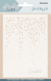 Card Deco Essentials - Mixed Media Stencil - Falling Dots CDEST019