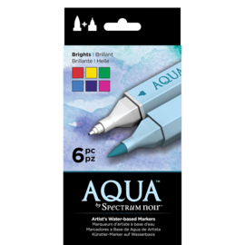 Spectrum Noir Aqua Markers 6 in een pak - Brights