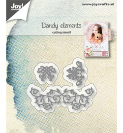 Joy!crafts - Cutting - Snijstencil - Dandy elementen