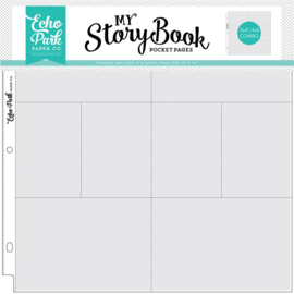 Echo Park 12x12 Inch Pocket Page - 4x6/3x4 Pockets (10 Sheets)