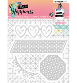 Studio Light - Cutting and Embossing Die Create Happiness nr.158