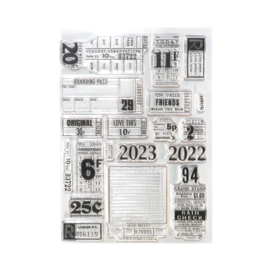 Elizabeth Craft Designs - Tickets - clearstamps CS292