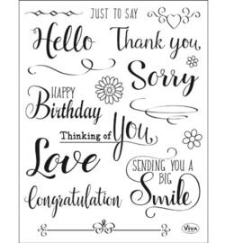 Viva Decor Clear Stamps – Just to say
