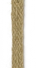 Jute lint plat beige / natuurlijk 10MM / prijs per meter