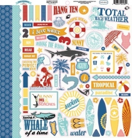Carta Bella - Beach Boardwalk - Element Stickers 30,5 x 30,5 cm