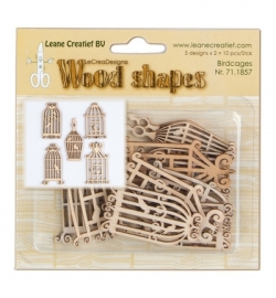 Leane Creatief - Wood Shapes - Birdcages