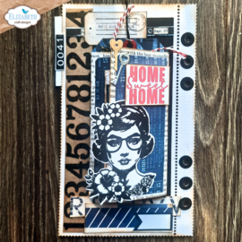 Elizabeth Craft Designs - Frida at Home Stamp and Die set - CSD356