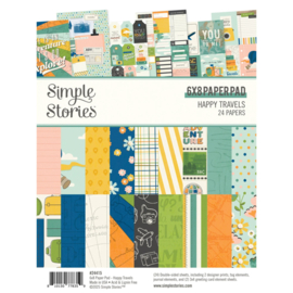 Simple Stories - Happy Travels - 6x8 Inch Paper Pad (24415)