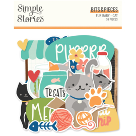 Simple Stories - Fur Baby Cat Bits & Pieces (24021)