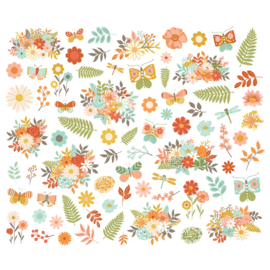 Simple Stories - Open Road Floral Bits & Pieces (27121)