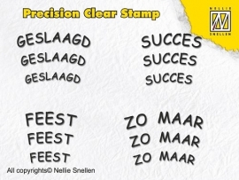 Nellie Snellen - Precision Clear Stamp - Dutch Texts - 4