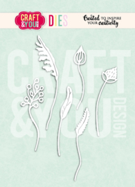 Craft & You Design - Wildflowers Dies by Gosia (CW402)