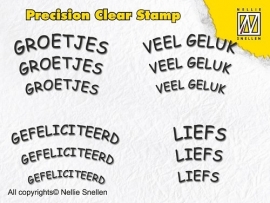 Nellie Snellen - Precision Clear Stamp - Dutch Texts - 3